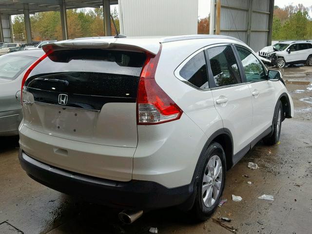 5J6RM3H74EL031752 - 2014 HONDA CR-V EXL WHITE photo 4