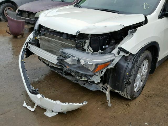 5J6RM3H74EL031752 - 2014 HONDA CR-V EXL WHITE photo 9