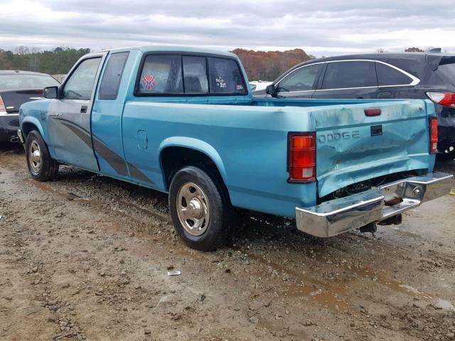 1B7GL23X3SW939461 - 1995 DODGE DAKOTA TEAL photo 3