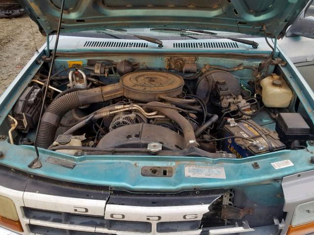 1B7GL23X3SW939461 - 1995 DODGE DAKOTA TEAL photo 7