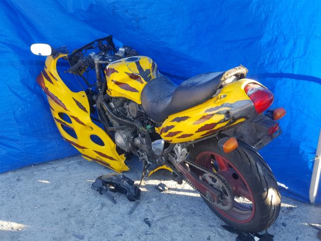 JS1GN79A412100641 - 2001 SUZUKI GSX600 F YELLOW photo 3