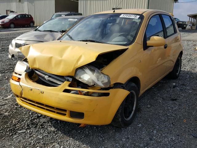 KL1TD62605B290362 - 2005 CHEVROLET AVEO BASE Sarı foto 2