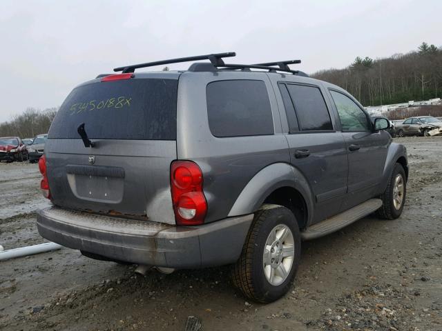 1D4HB38N45F595800 - 2005 DODGE DURANGO ST GRAY photo 4