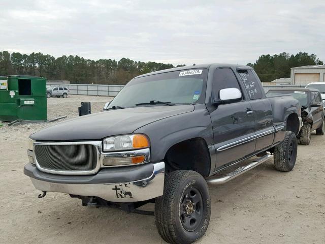 2GTEK19T911204420 - 2001 GMC NEW SIERRA GRAY photo 2