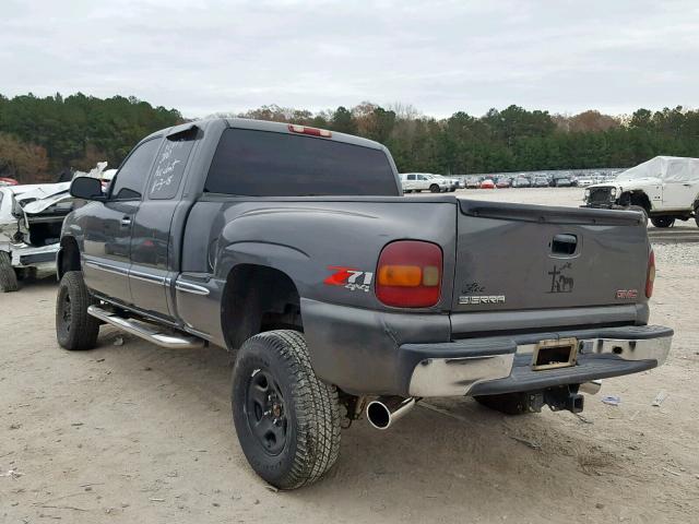 2GTEK19T911204420 - 2001 GMC NEW SIERRA GRAY photo 3