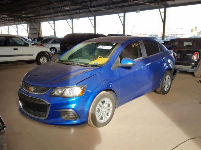 1G1JB5SH7H4147458 - 2017 CHEVROLET SONIC LS 蓝色 照片 2