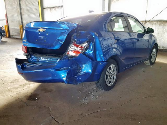 1G1JB5SH7H4147458 - 2017 CHEVROLET SONIC LS 蓝色 照片 4