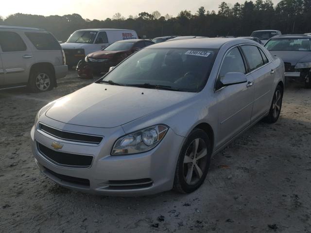 1G1ZC5EU4CF396872 - 2012 CHEVROLET MALIBU 1LT SILVER photo 2