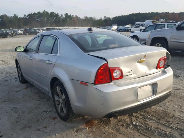 1G1ZC5EU4CF396872 - 2012 CHEVROLET MALIBU 1LT SILVER photo 3