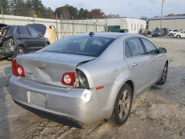 1G1ZC5EU4CF396872 - 2012 CHEVROLET MALIBU 1LT SILVER photo 4