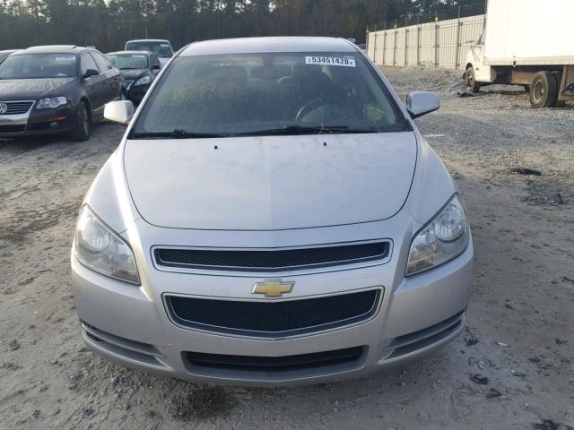 1G1ZC5EU4CF396872 - 2012 CHEVROLET MALIBU 1LT SILVER photo 9