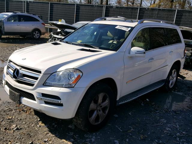 4JGBF7BE7CA796779 - 2012 MERCEDES-BENZ GL 450 4MA WHITE photo 2