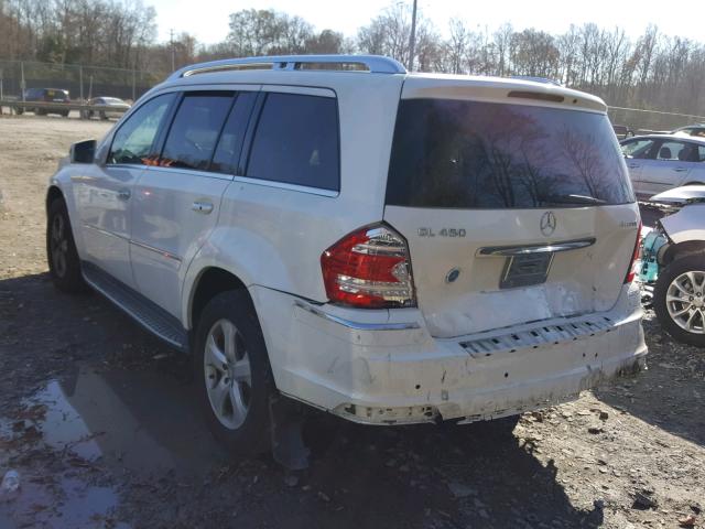 4JGBF7BE7CA796779 - 2012 MERCEDES-BENZ GL 450 4MA WHITE photo 3