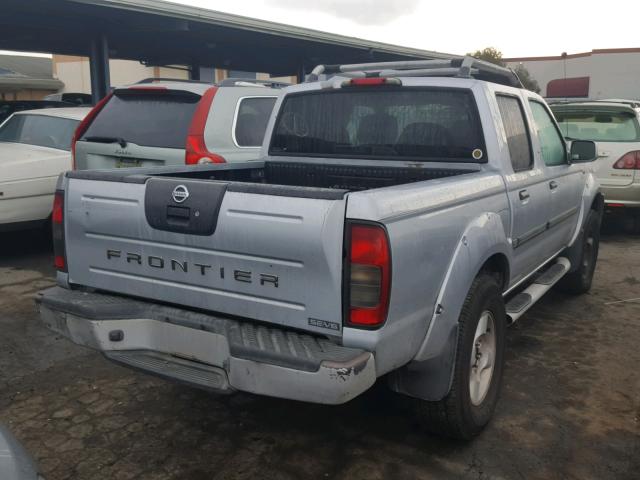 1N6ED27T92C314718 - 2002 NISSAN FRONTIER C SILVER photo 4