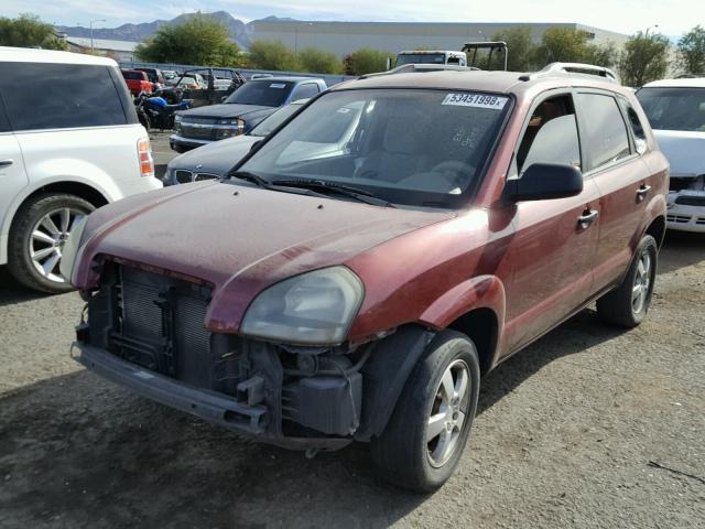 KM8JM12B25U103820 - 2005 HYUNDAI TUCSON GL MAROON photo 2