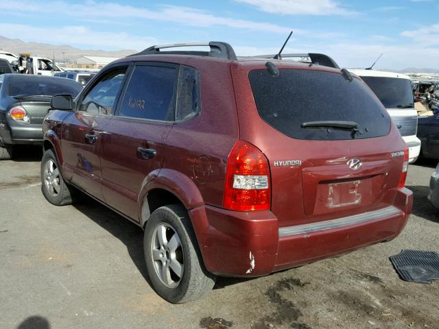 KM8JM12B25U103820 - 2005 HYUNDAI TUCSON GL MAROON photo 3