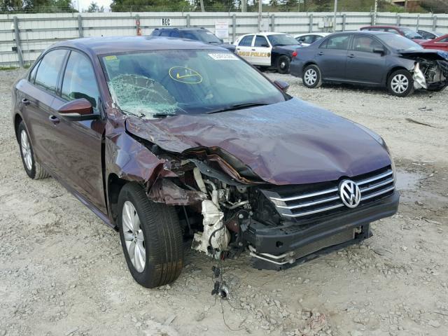 1VWAP7A3XCC097824 - 2012 VOLKSWAGEN PASSAT S BURGUNDY photo 1