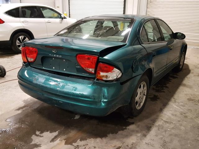 1G3NK52T3XC351403 - 1999 OLDSMOBILE ALERO GX GREEN photo 4