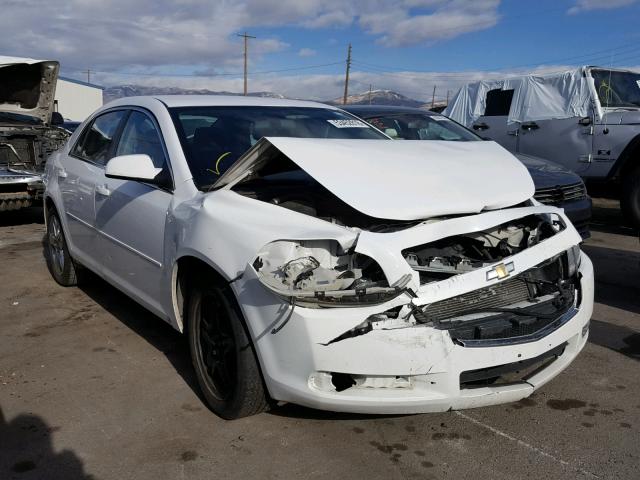 1G1ZH57B49F105163 - 2009 CHEVROLET MALIBU 1LT WHITE photo 1