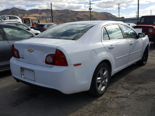 1G1ZH57B49F105163 - 2009 CHEVROLET MALIBU 1LT WHITE photo 4