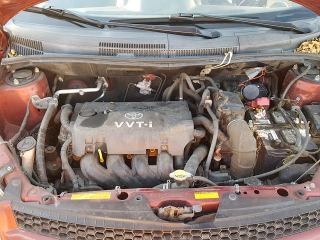 JTKKT624965021582 - 2006 TOYOTA SCION XA BURGUNDY photo 7