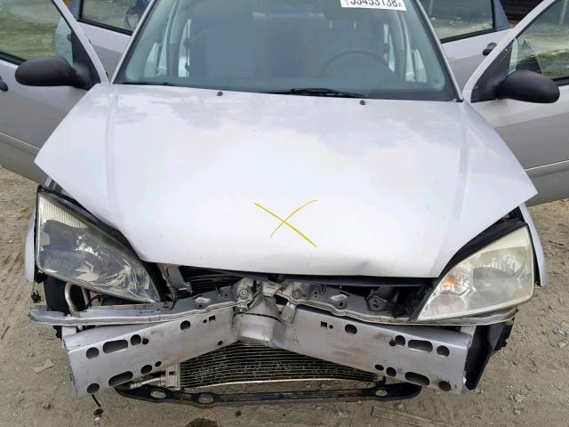 1FAFP34N87W330091 - 2007 FORD FOCUS ZX4 SILVER photo 7