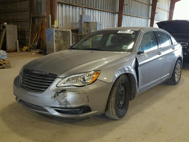 1C3CCBAB9DN640740 - 2013 CHRYSLER 200 LX GRAY photo 2