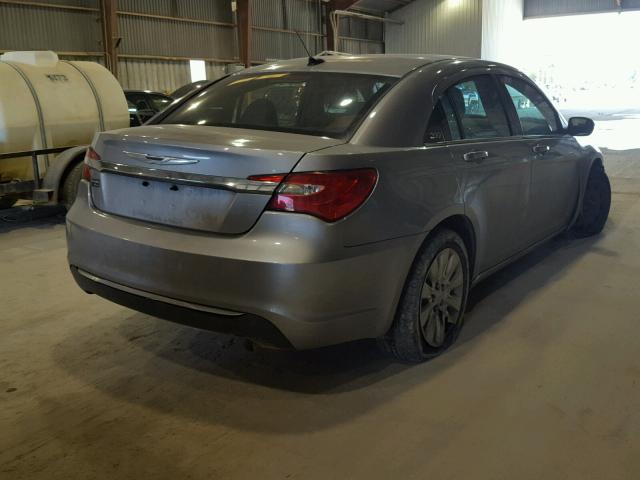 1C3CCBAB9DN640740 - 2013 CHRYSLER 200 LX GRAY photo 4