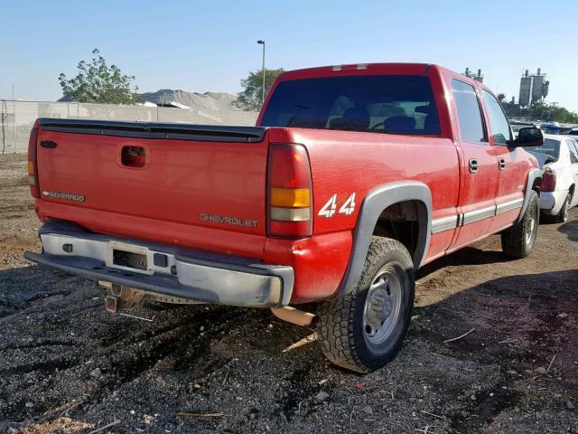 1GCGK13U82F234206 - 2002 CHEVROLET SILVERADO RED photo 4