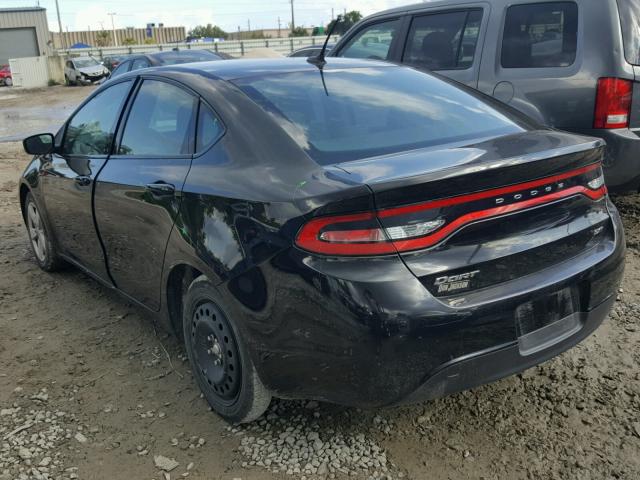 1C3CDFFA0GD796695 - 2016 DODGE DART SXT S BLACK photo 3