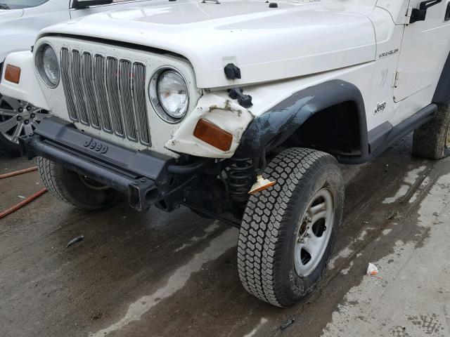 1J4FY29P1VP497437 - 1997 JEEP WRANGLER / WHITE photo 9