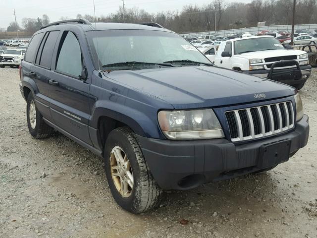 1J4GW48S34C153562 - 2004 JEEP GRAND CHER BLUE photo 1