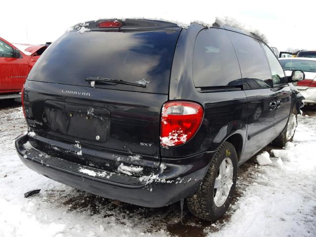 1D4GP45R97B161232 - 2007 DODGE CARAVAN SX BLACK photo 4