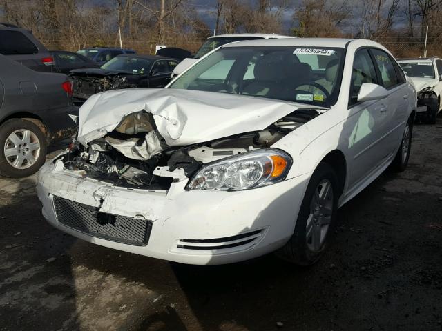 2G1WB5E37G1101547 - 2016 CHEVROLET IMPALA LIM WHITE photo 2