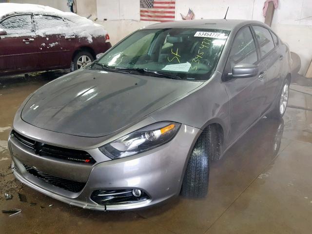 1C3CDFBA0DD324594 - 2013 DODGE DART SXT GRAY photo 2