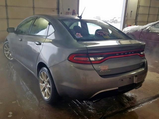 1C3CDFBA0DD324594 - 2013 DODGE DART SXT GRAY photo 3