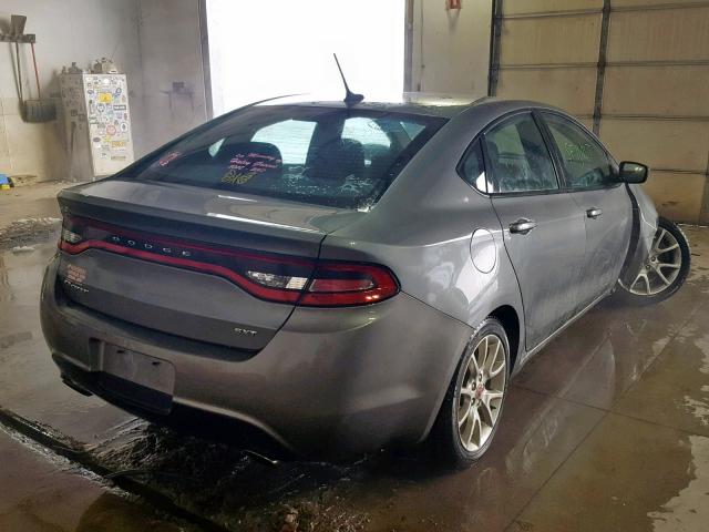 1C3CDFBA0DD324594 - 2013 DODGE DART SXT GRAY photo 4