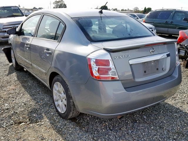 3N1AB6AP7BL687130 - 2011 NISSAN SENTRA 2.0 GRAY photo 3