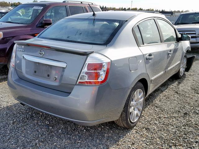 3N1AB6AP7BL687130 - 2011 NISSAN SENTRA 2.0 GRAY photo 4