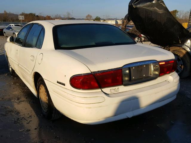 1G4HP54K824163364 - 2002 BUICK LESABRE CU WHITE photo 3