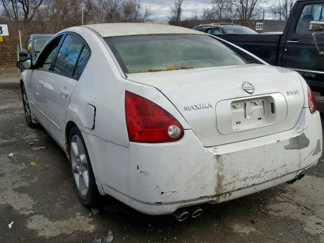 1N4BA41E74C894547 - 2004 NISSAN MAXIMA SE WHITE photo 3