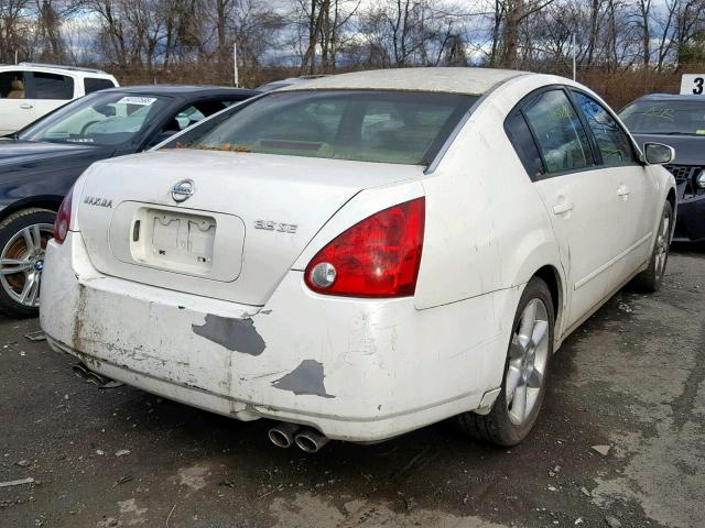 1N4BA41E74C894547 - 2004 NISSAN MAXIMA SE WHITE photo 4