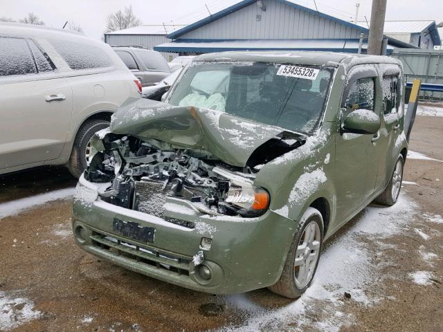 JN8AZ28R39T108539 - 2009 NISSAN CUBE BASE GREEN photo 2