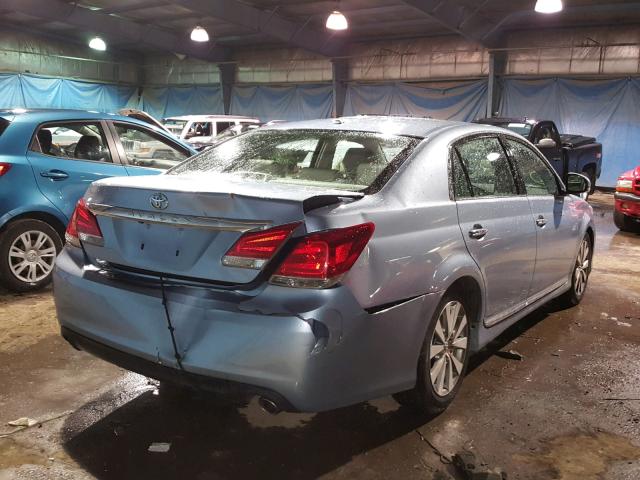 4T1BK3DB8CU452092 - 2012 TOYOTA AVALON BAS BLUE photo 4