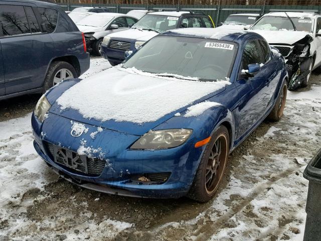 JM1FE173860205169 - 2006 MAZDA RX8 BLUE photo 2