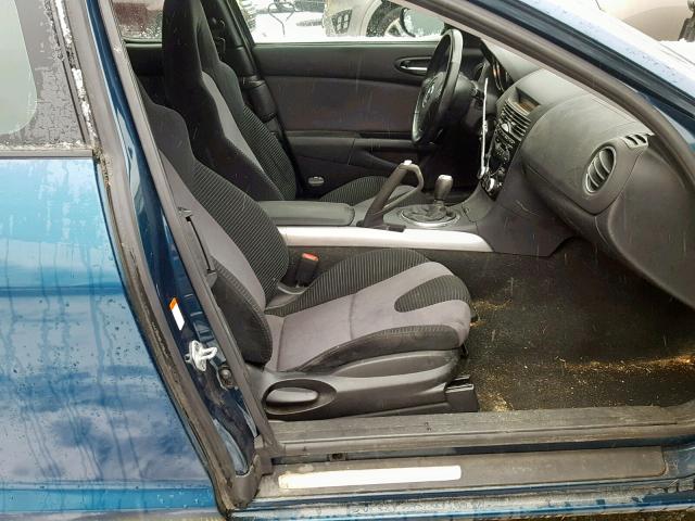 JM1FE173860205169 - 2006 MAZDA RX8 BLUE photo 5