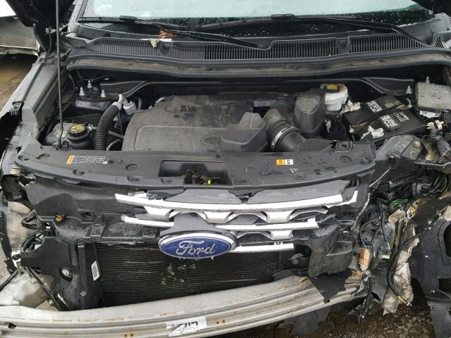 1FM5K8F8XGGA10446 - 2016 FORD EXPLORER L BLACK photo 7