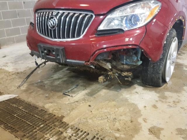 KL4CJCSB4FB235017 - 2015 BUICK ENCORE RED photo 9