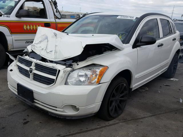 1B3HB48B57D204887 - 2007 DODGE CALIBER SX WHITE photo 2