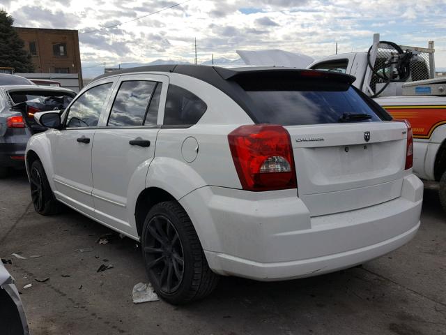 1B3HB48B57D204887 - 2007 DODGE CALIBER SX WHITE photo 3